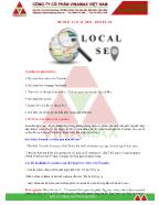 Giáo trình Marketing online - Buổi 8: Local seo - Seo plan