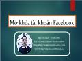 Internet Marketing - Mở khóa tài khoản Facebook