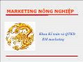 Kế hoạch kinh doanh - Marketing nông nghiệp