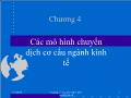 Kinh tế học - Chương 4: Các mô hình chuyển dịch cơ cấu ngành kinh tế