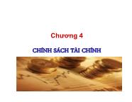 Kinh tế học - Chương 4: Chính sách tài chính