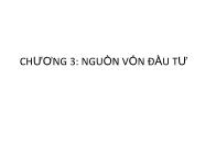 Kinh tế học vĩ mô - Chương 3: Nguồn vốn đầu tư