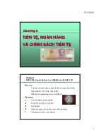 Kinh tế học vĩ mô - Chương 5: Tiền tệ, ngân hàng và chính sách tiền tệ