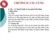 Kinh tế học Vi mô - Chương II: Cầu, cung