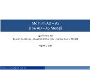 Kinh tế học vĩ mô - Mô hình AD – AS