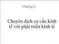 Kinh tế lượng - Chương 2: Chuyển dịch cơ cấu kinh tế với phát triển kinh tế