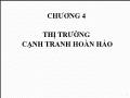 Kinh tế lượng - Chương 4: Thị trường cạnh tranh hoàn hảo