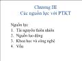 Kinh tế lượng - Chương III: Các nguồn lực với phát triển kinh tế