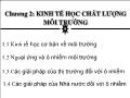 Kinh tế môi trường - Chương 2: Kinh tế học chất lượng môi trường