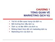 Marketing dịch vụ - Chương 1: Tổng quan về marketing dịch vụ