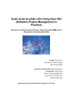Quản lý dự án phần mềm trong thực tiễn (Software Project Management in Practice)