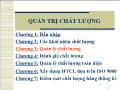 Quản trị chất lượng - Chương 3: Quản lý chất lượng