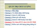 Quản trị chất lượng - Chương 6: Xây dựng HTCL dựa trên iso 9000