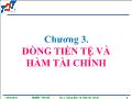 Quản trị kinh doanh - Chương 3: Dòng tiền tệ và hàm tài chính