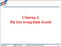 Quản trị kinh doanh - Chương 4: Dự báo trong kinh doanh