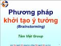 Quản trị kinh doanh - Phương pháp khởi tạo ý tưởng (Brainstorming)