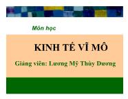 Tài liệu Kinh tế học vĩ mô