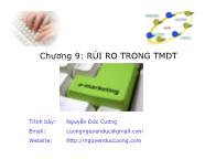 Thương mại điện tử - Chương 9: Rủi ro trong thương mại điện tử