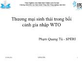 Thương mại sinh thái trong bối cảnh gia nhập WTO