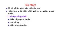 Nông nghiệp - Bộ nhụy