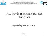 Rau truyền thống sinh thái bản Lóng Lăn