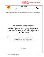 Tài liệu hướng dẫn lớp nông dân Quản lý dịch hại tổng hợp (ipm) lúa, ngô và một số sâu bệnh hại cây ăn quả