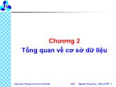 Bài giảng Cơ sở dữ liệu phân tán - Chương 2 Tổng quan về cơ sở dữ liệu