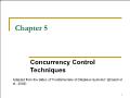 Bài giảng Database Management Systems - Chapter 5: Concurrency Control Techniques