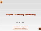 Bài giảng Database System Concepts - Chapter 12: Indexing and Hashing