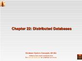 Bài giảng Database System Concepts - Chapter 22: Distributed Databases