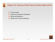 Bài giảng Database System Concepts - Chapter 24: Advanced Data Types and New Applications