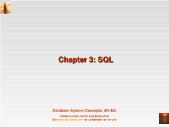 Bài giảng Database System Concepts - Chapter 3: SQL