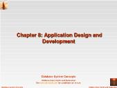 Bài giảng Database System Concepts - Chapter 8: Application Design and Development