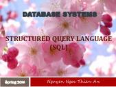 Bài giảng Database systems - Structured query language (SQL)