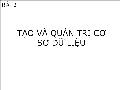 Bài giảng Hệ quản trị cơ sở dữ liệu - Bài 2: Tạo và quản trị cơ sở dữ liệu