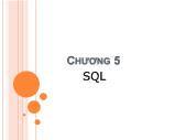 Bài giảng môn Cơ sở dữ liệu - Chương 5 SQL