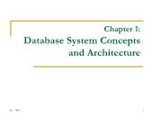Chapter 1: Database System Concepts and Architecture