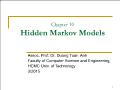 Chapter 10 Hidden Markov Models
