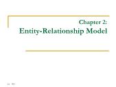 Chapter 2: Entity-Relationship Model