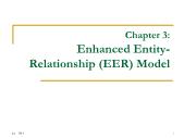 Chapter 3: Enhanced EntityRelationship (EER) Model
