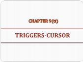 Chapter 9 (tt): Triggers-Cursor