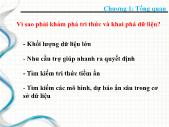 Chương 1: Tổng quan khai phá dữ liệu