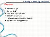 Chương 4: Phân lớp và dự báo