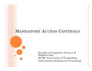 Mandatory access controls