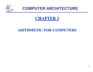 Accurate arithmetic - Chapter 3: arithmetic for computers
