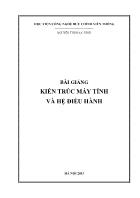 Bài giảng Kiến trúc máy tính và hệ điều hành