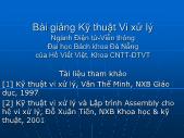 Bài giảng Kỹ thuật Vi xử lý - Chương 1: Các hệ thống số, mã hoá, linh kiện số cơ bản