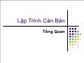 Bài giảng Lập trình căn bản - Tổng quan