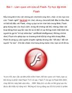 Bài giảng Lập trình Flash - Bài 1: Làm quen với cửa sổ Flash - Tự học lập trình Flash
