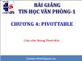 Bài giảng môn Tin đại cương - Chương 1: Phương pháp giải quyết bài toán bằng máy tính số